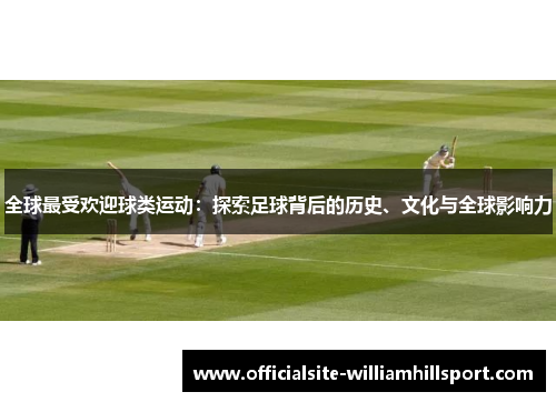 全球最受欢迎球类运动：探索足球背后的历史、文化与全球影响力